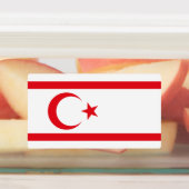 Fahne Nordzypern Etiketten (Befestigt)