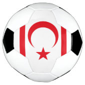 Fahne Nordzypern Fußball (Gedreht)