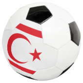 Fahne Nordzypern Fußball (Dreiviertel)