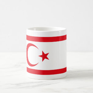 Fahne Nordzypern Kaffeetasse