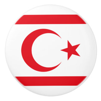 Fahne Nordzypern Keramikknauf