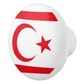 Fahne Nordzypern Keramikknauf (Rechts)