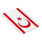 Fahne Nordzypern Magnet (Rechte Seite)