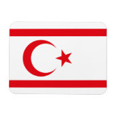 Fahne Nordzypern Magnet (Horizontal)