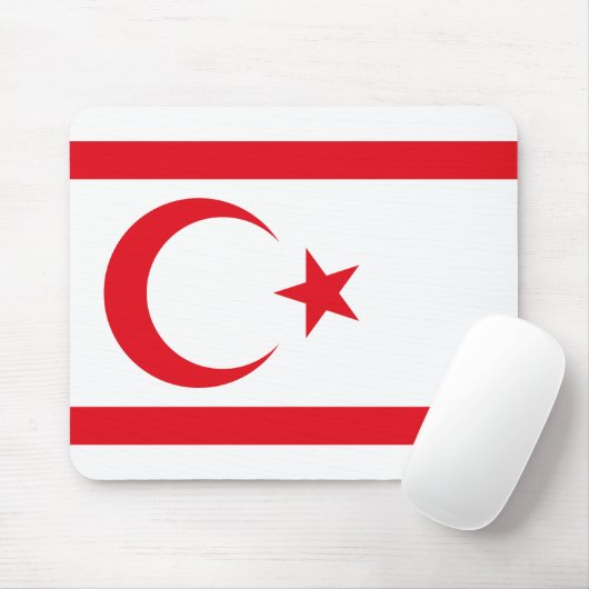Fahne Nordzypern Mousepad (Mit Mouse)
