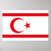 Fahne Nordzypern Poster (Vorne)