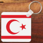 Fahne Nordzypern Schlüsselanhänger (Rückseite)