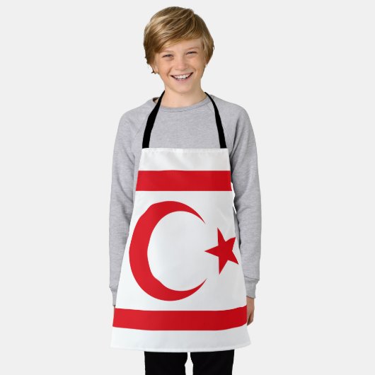 Fahne Nordzypern Schürze (Getragen)