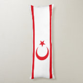 Fahne Nordzypern Seitenschläferkissen (Rückseite (Vertikal))