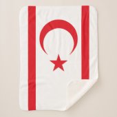 Fahne Nordzypern Sherpadecke (Vorderseite)