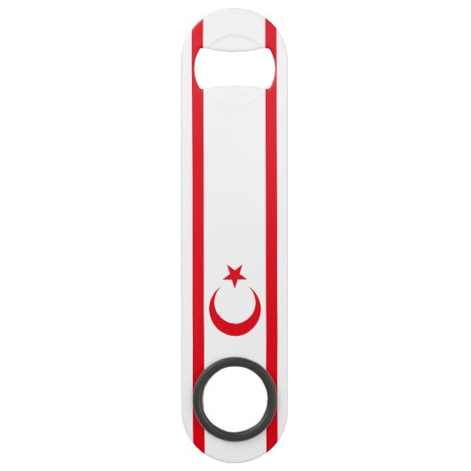 Fahne Nordzypern Speed Flaschenöffner (Vorderseite)