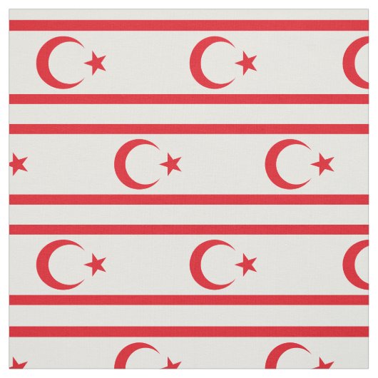 Fahne Nordzypern Stoff (Muster)
