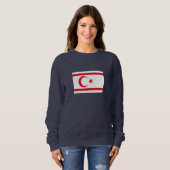 Fahne Nordzypern Sweatshirt (Vorne ganz)