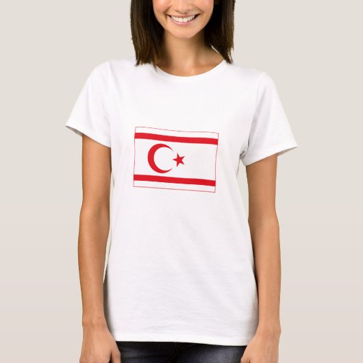Fahne Nordzypern T-Shirt (Vorderseite)
