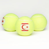 Fahne Nordzypern Tennisbälle (Multi)