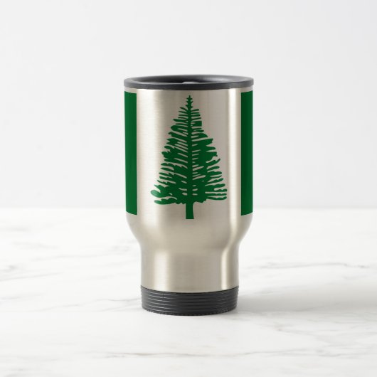Fahne Norfolk Island Travel/Pendlerische Tasse (Mittel)