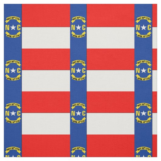Fahne NORTH CAROLINA Stoff (Muster)