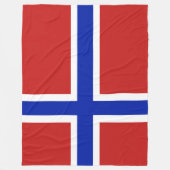 Fahne Norwegen skandinavische Großstadt Fleecedecke (Vorderseite)