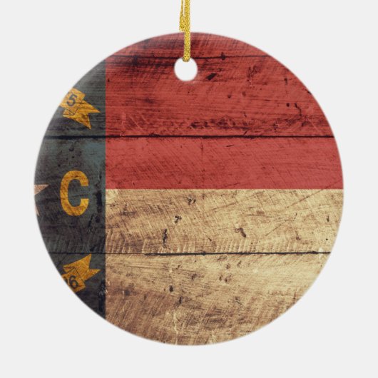 Fahne "Old Wood North Carolina"; Keramikornament (Hinten)