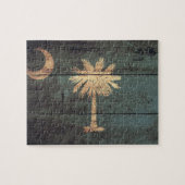 Fahne "Old Wood South Carolina"; Puzzle (Horizontal)