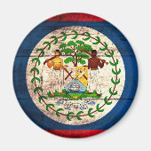 Fahne "Old Wooden Belize" Magnet (Vorne)
