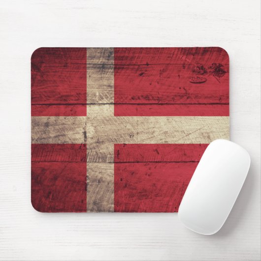 Fahne "Old Wooden Denmark" Mousepad (Mit Mouse)