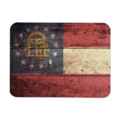 Fahne "Old Wooden Georgia"; Magnet (Horizontal)