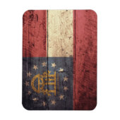 Fahne "Old Wooden Georgia"; Magnet (Vertikal)