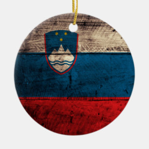 Fahne "Old Wooden Slovenije" Keramik Ornament