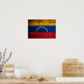 Fahne "Old Wooden Venezuela" Poster (Küche)