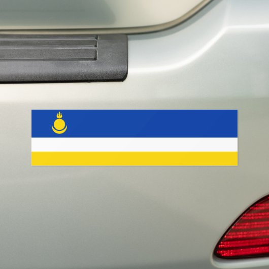 Fahne Patriotic Buryatia Autoaufkleber (Auf Auto)