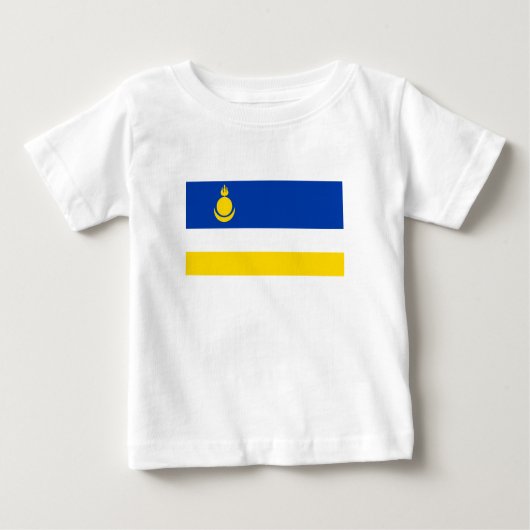 Fahne Patriotic Buryatia Baby T-shirt (Vorderseite)