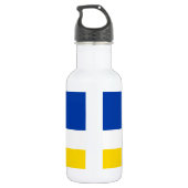 Fahne Patriotic Buryatia Edelstahlflasche (Rückseite)