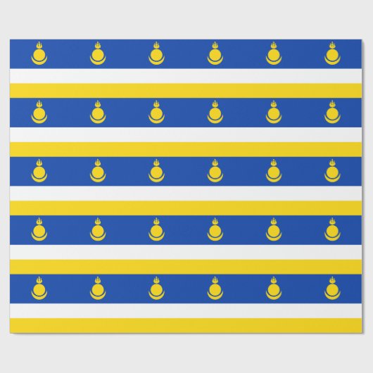 Fahne Patriotic Buryatia Geschenkpapier (Flach)