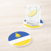 Fahne Patriotic Buryatia Getränkeuntersetzer (Seite)