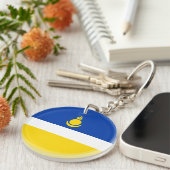 Fahne Patriotic Buryatia Schlüsselanhänger (Vorderseite rechts)