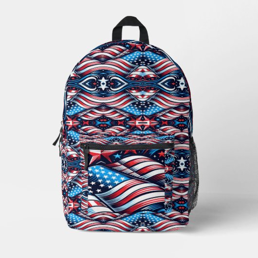 Fahne Patriotic und USA Bedruckter Rucksack (Vorderseite)