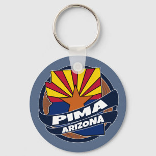 Fahne Pima Arizona platzt Schlüsselanhänger