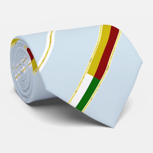 Fahne Plzen stripes Krawatte (Gerollt)