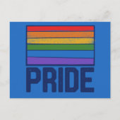 Fahne PRIDE Regenbogenflagge Postkarte (Vorderseite)