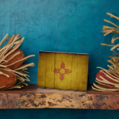 Fahne "Rugged Wood New Mexico" Fotoplatte (Seite)