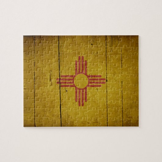 Fahne "Rugged Wood New Mexico" Puzzle (Horizontal)