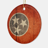 Fahne "Rugged Wood Tennessee" Keramikornament (Links)