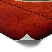 Fahne "Rugged Wood Tennessee" Poster (Ecke)