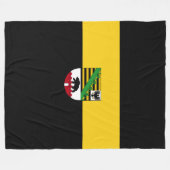 Fahne Sachsen-Anhalt Fleece Blanket (Vorderseite (Horizontal))