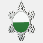Fahne Sachsen Snowflake Weihnachtsschmuck Zwiebeln Schneeflocken Zinn-Ornament (Rechts)