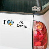 Fahne Saint Lucia Autoaufkleber (Auf Lkw)