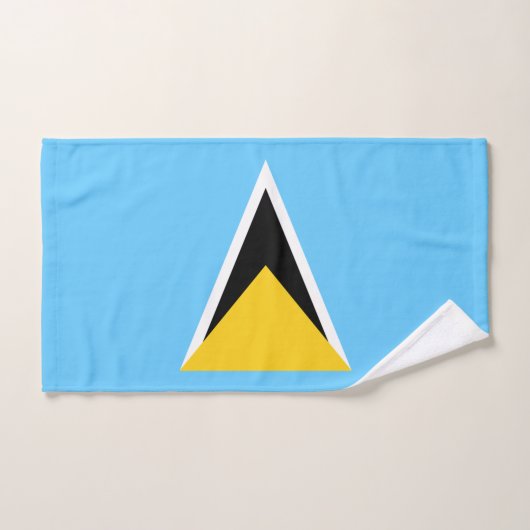 Fahne Saint Lucia Badhandtuch Set (Handtuch)