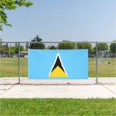 Fahne Saint Lucia Banner (Insitu)