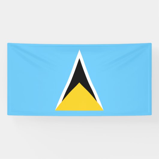 Fahne Saint Lucia Banner (Horizontal)